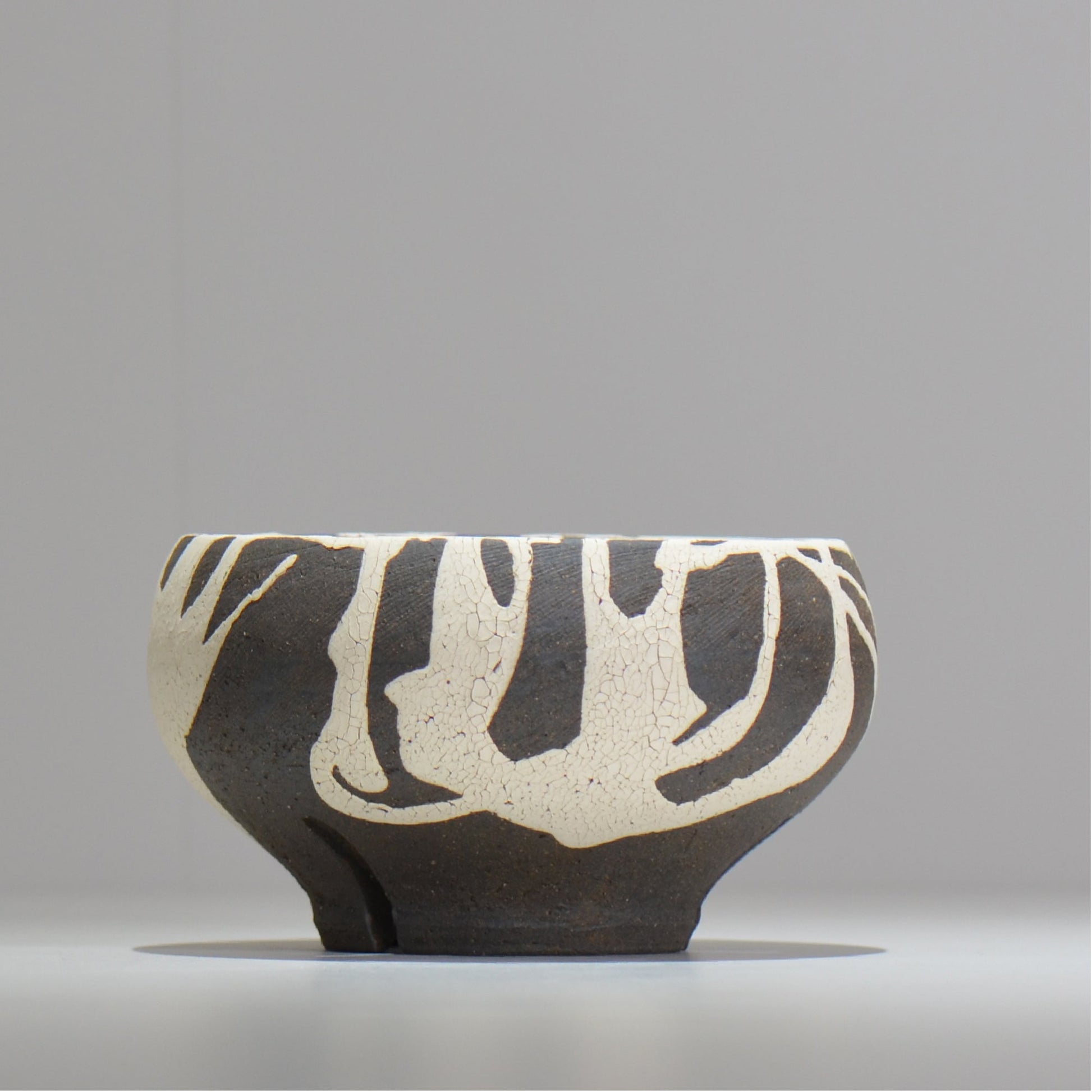 沼野 秀章 / 黒二白 / M / nh2_bwh15_m/ 約φ14cm / 植木鉢