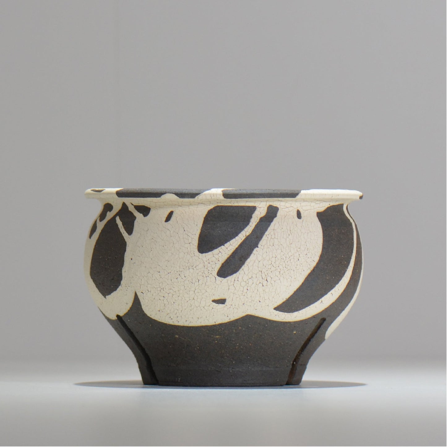 沼野 秀章 / 黒二白 / M / nh2_bwh16_m/ 約φ14cm / 植木鉢