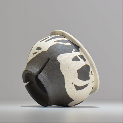 沼野 秀章 / 黒二白 / M / nh2_bwh16_m/ 約φ14cm / 植木鉢