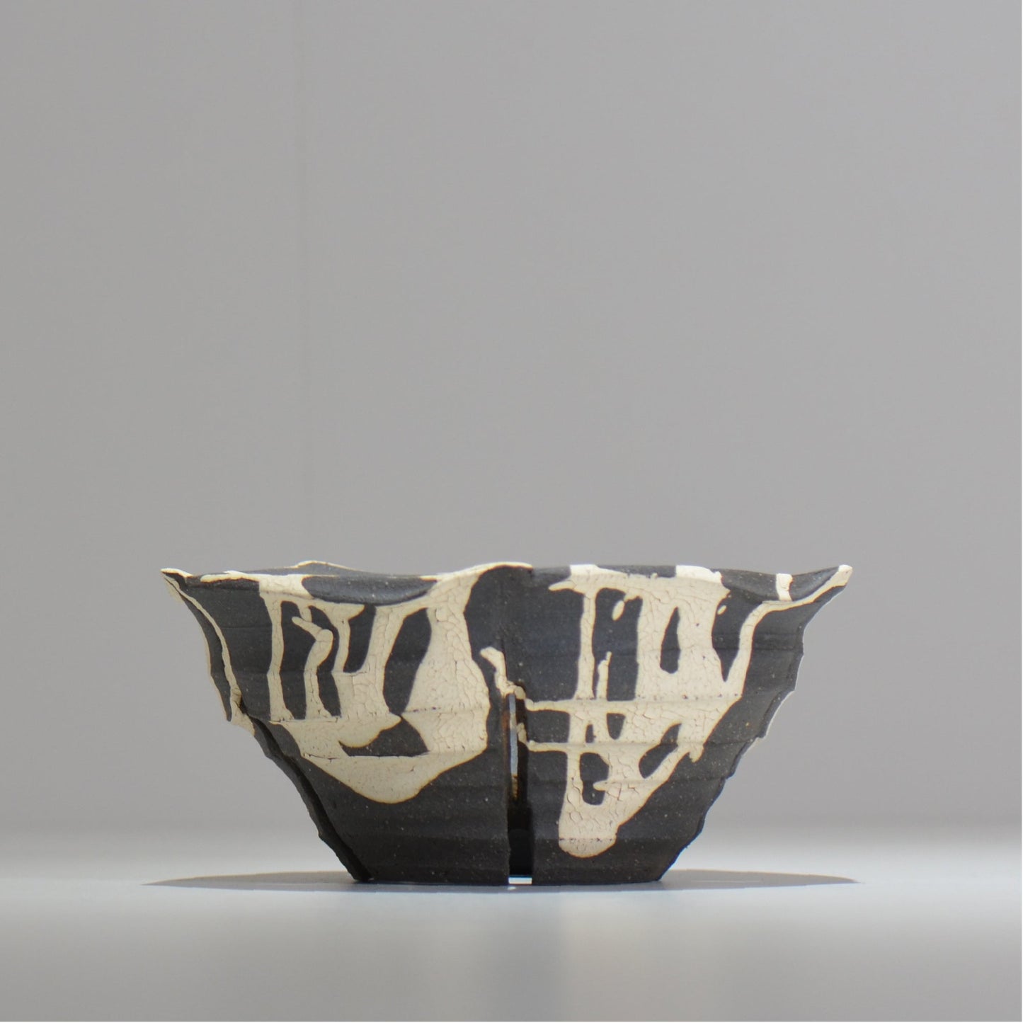 沼野 秀章 / 黒二白 / L / nh2_bwh17_l/ 約φ16cm / 植木鉢