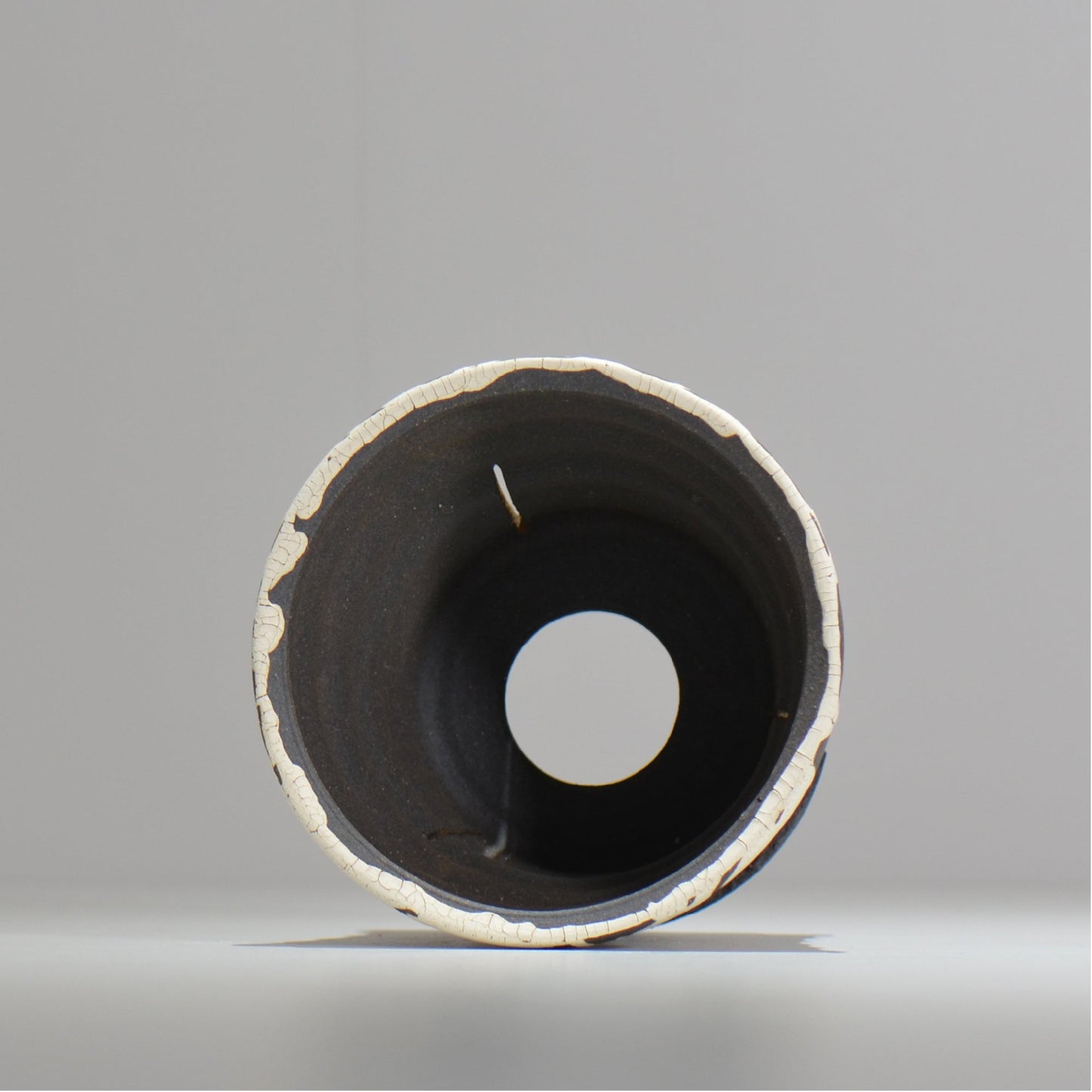 沼野 秀章 / 黒二白 / M / nh2_bwh18_m/ 約φ13.5cm / 植木鉢