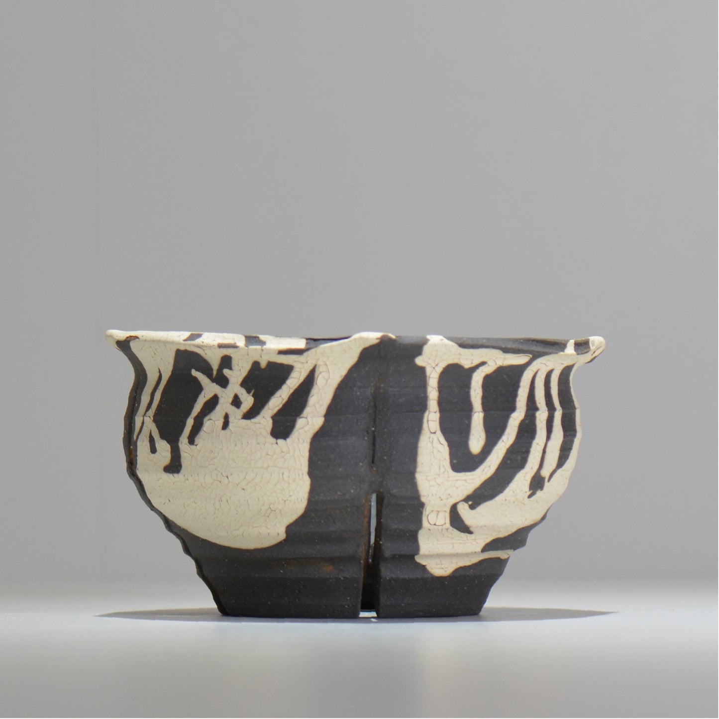 沼野 秀章 / 黒二白 / L / nh2_bwh20_l/ 約φ17cm / 植木鉢