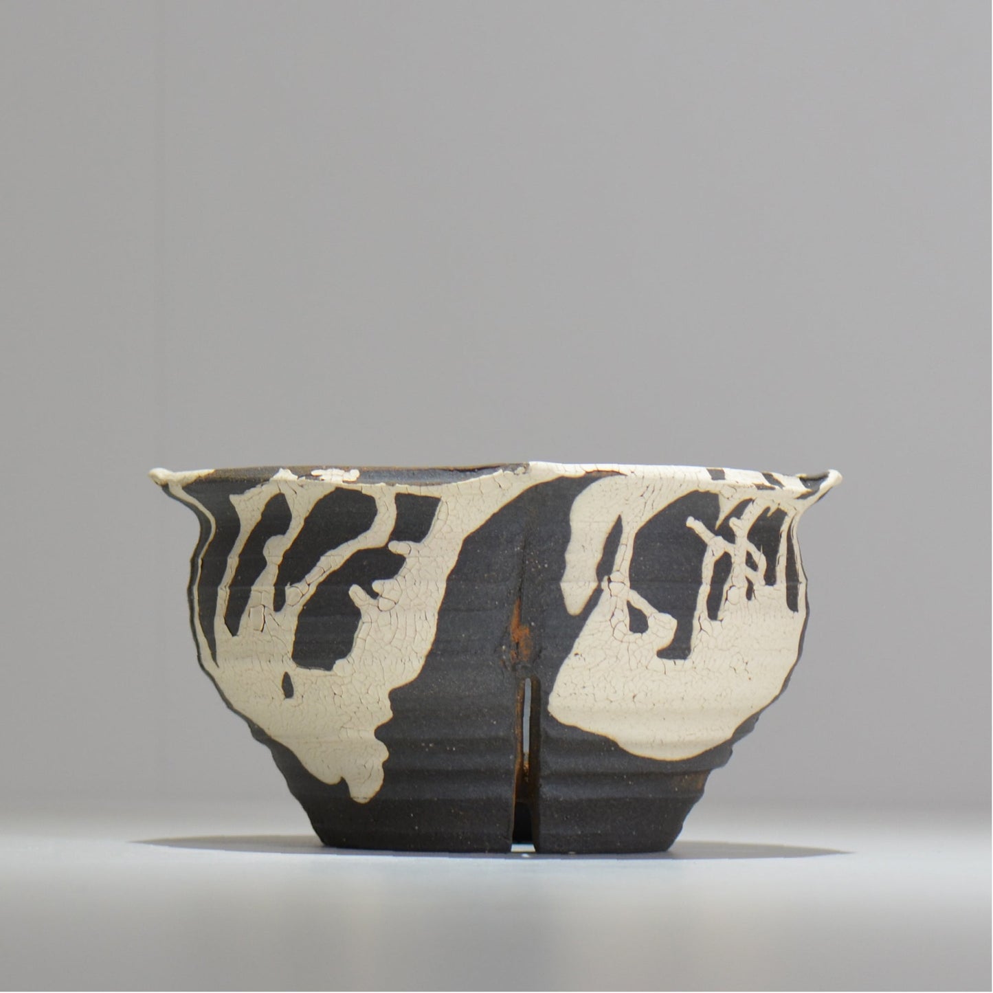 沼野 秀章 / 黒二白 / L / nh2_bwh20_l/ 約φ17cm / 植木鉢
