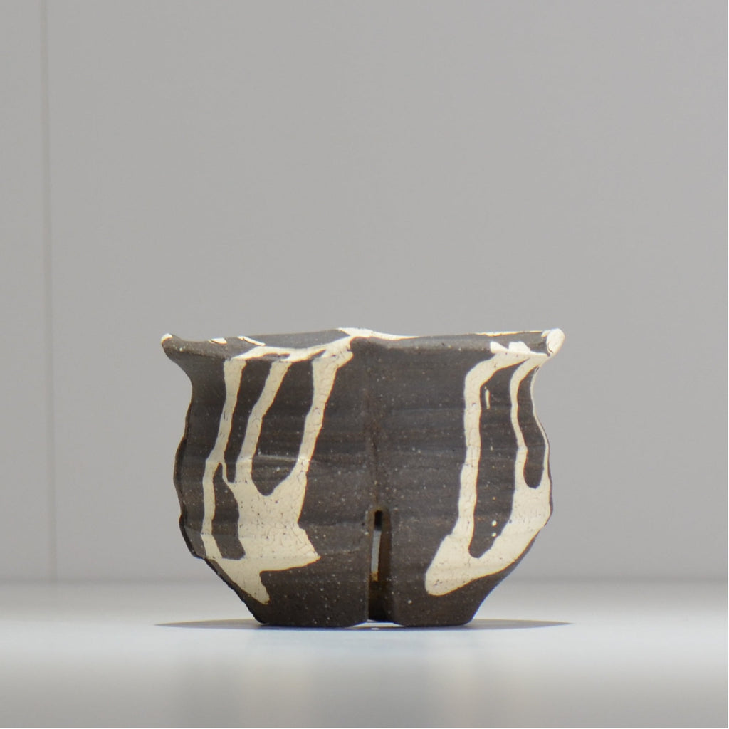 沼野 秀章 / 黒二白 / M / BWH08 / 約φ10.5cm / 植木鉢