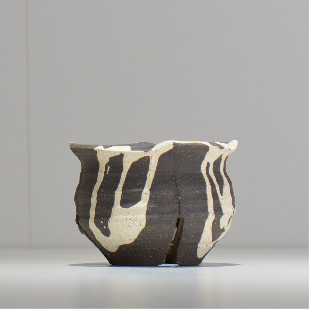 沼野 秀章 / 黒二白 / M / BWH08 / 約φ10.5cm / 植木鉢