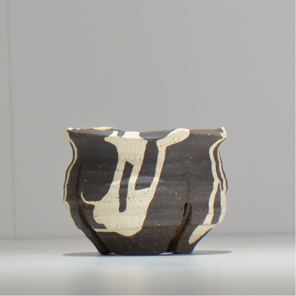 沼野 秀章 / 黒二白 / M / BWH08 / 約φ10.5cm / 植木鉢