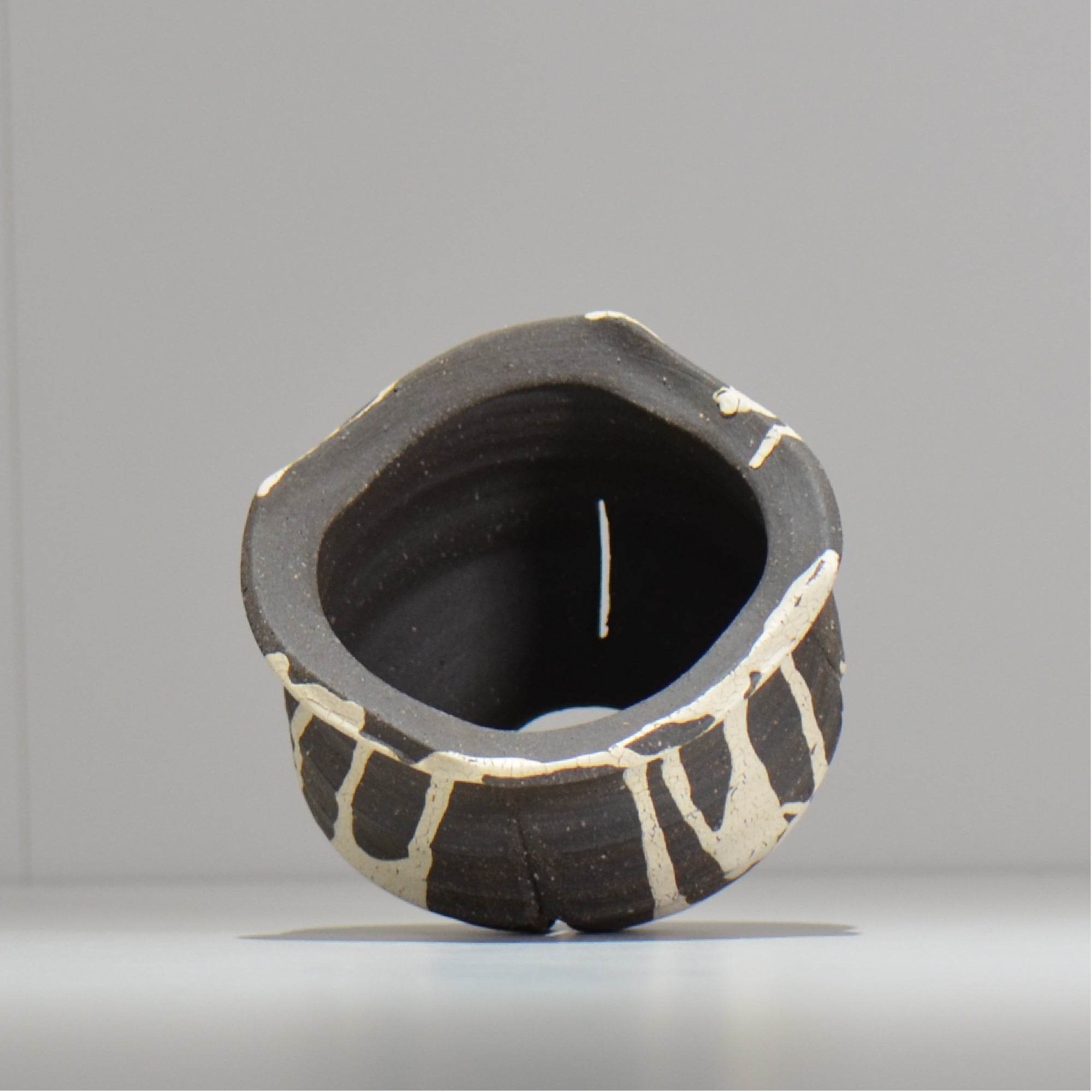 沼野 秀章 / 黒二白 / M / BWH08 / 約φ10.5cm / 植木鉢