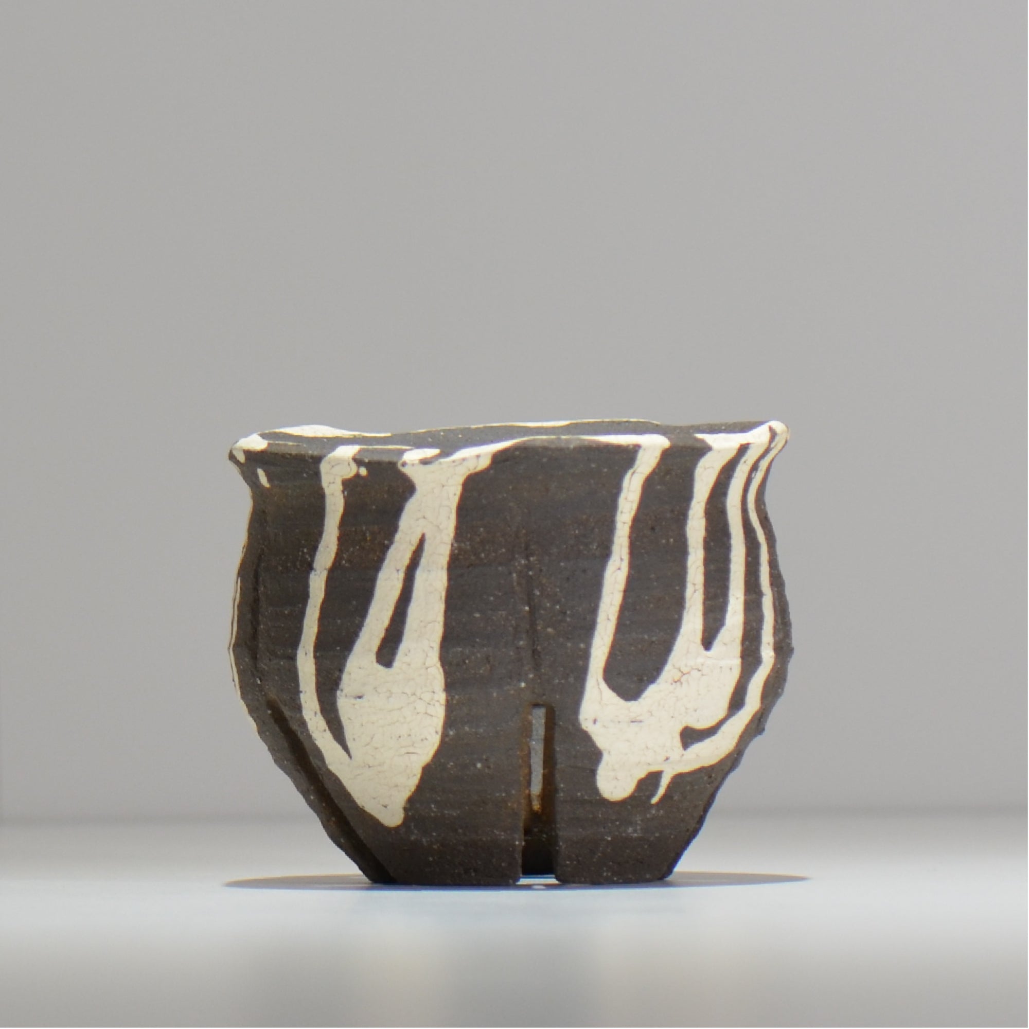 沼野 秀章 / 黒二白 / M / nh3_bwh09_s / 約φ10.3cm / 植木鉢 – ハチラボ