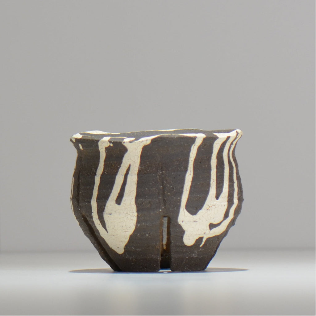 沼野 秀章 / 黒二白 / M / nh3_bwh09_s / 約φ10.3cm / 植木鉢