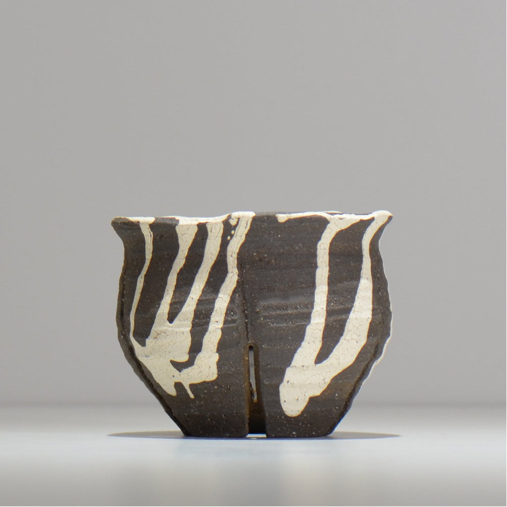 沼野 秀章 / 黒二白 / M / nh3_bwh09_s / 約φ10.3cm / 植木鉢