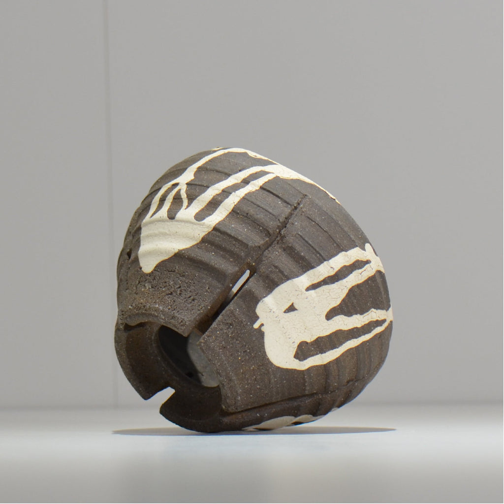 沼野 秀章 / 黒二白 /  nh3_bwh10_s / 約φ11.5cm / 植木鉢