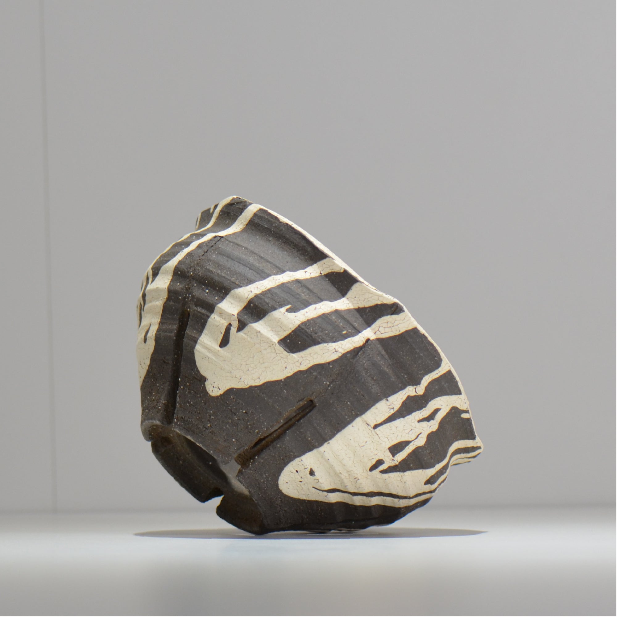 沼野 秀章 / 黒二白 / nh3_bwh11_l / 約φ16.5cm / 植木鉢