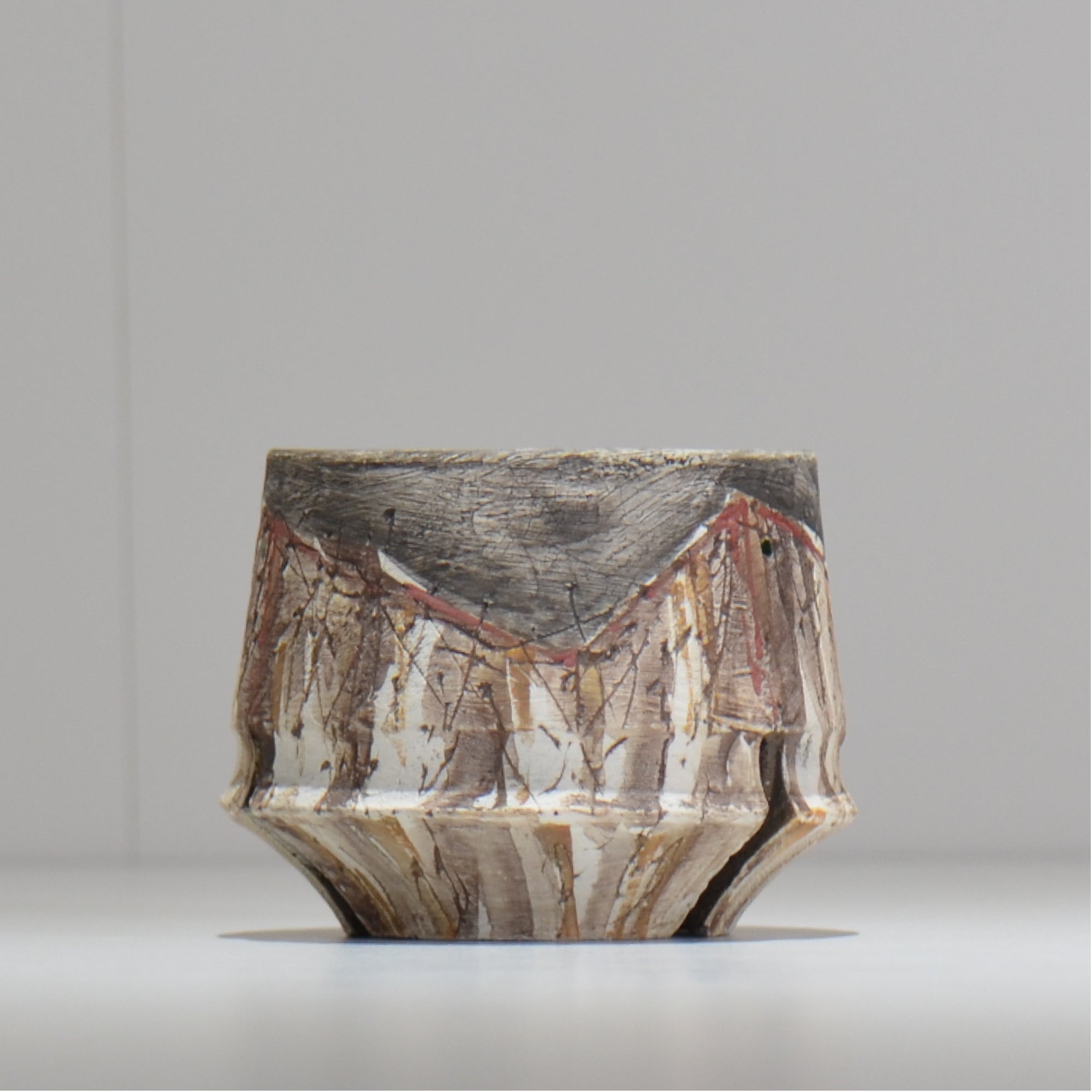 沼野 秀章 / 刻む音 /  nh3_so02_xs/ 約φ8.5cm / 植木鉢