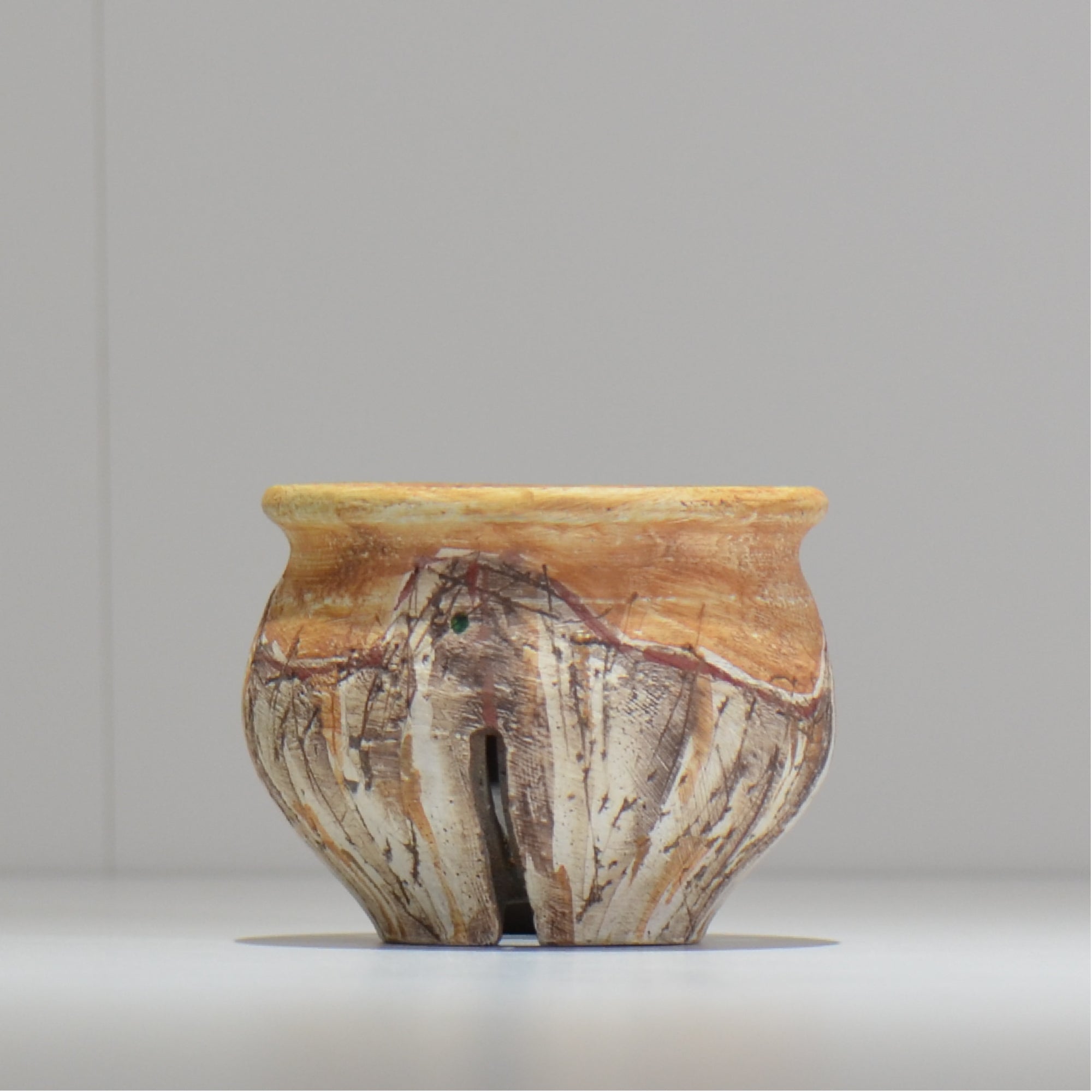 沼野 秀章 / 刻む音 /  nh3_so05_s/ 約φ9.5cm / 植木鉢