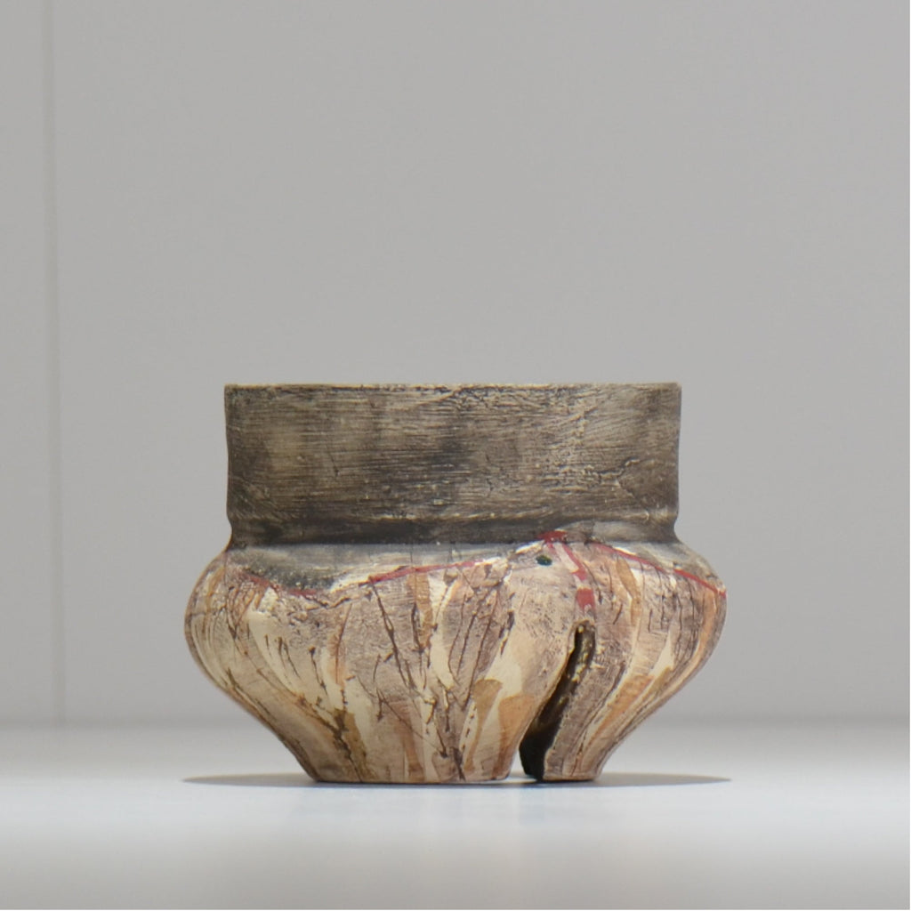 沼野 秀章 / 刻む音 /  nh3_so06_xs/ 約φ8.7cm / 植木鉢