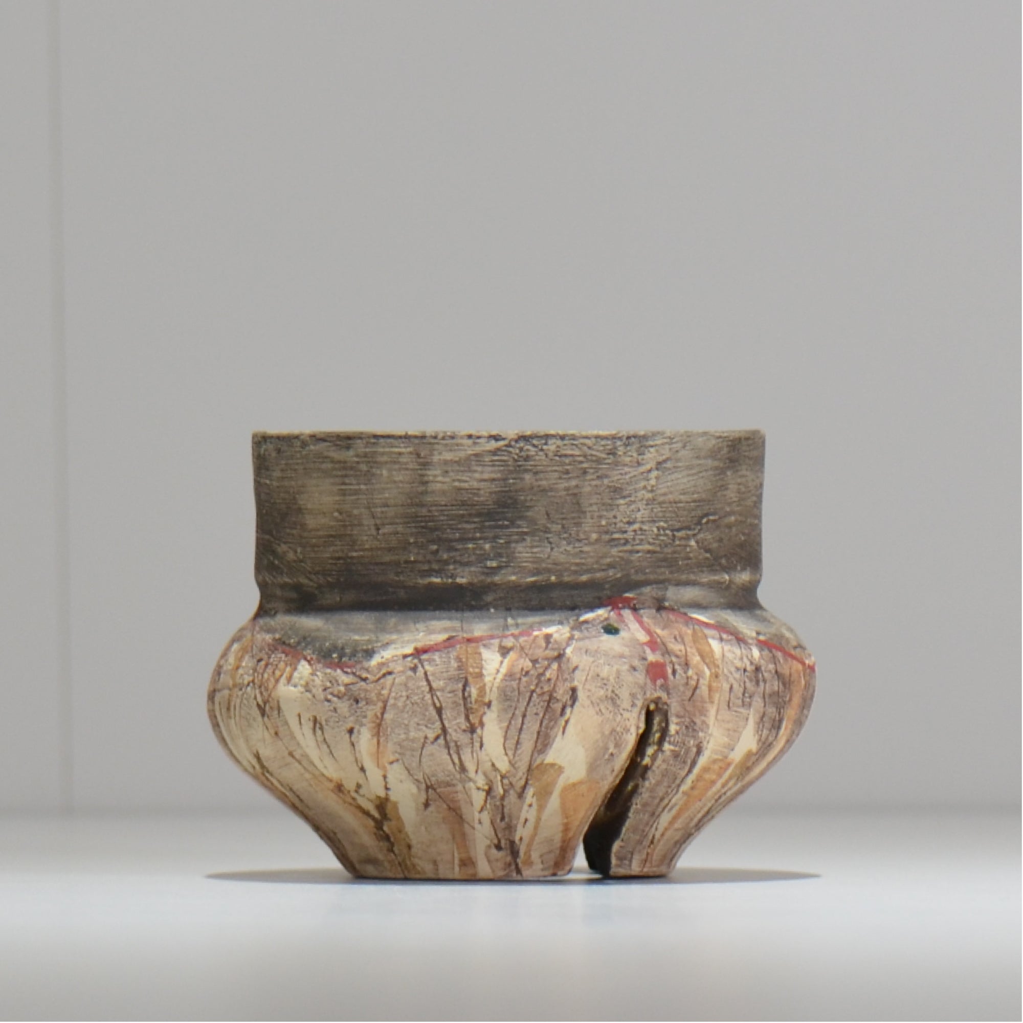 沼野 秀章 / 刻む音 /  nh3_so06_xs/ 約φ8.7cm / 植木鉢