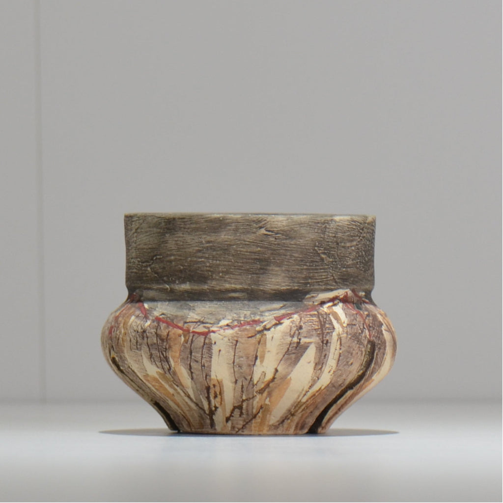 沼野 秀章 / 刻む音 /  nh3_so06_xs/ 約φ8.7cm / 植木鉢