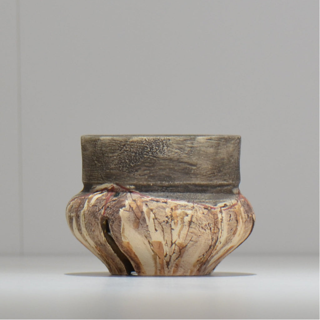 沼野 秀章 / 刻む音 /  nh3_so06_xs/ 約φ8.7cm / 植木鉢
