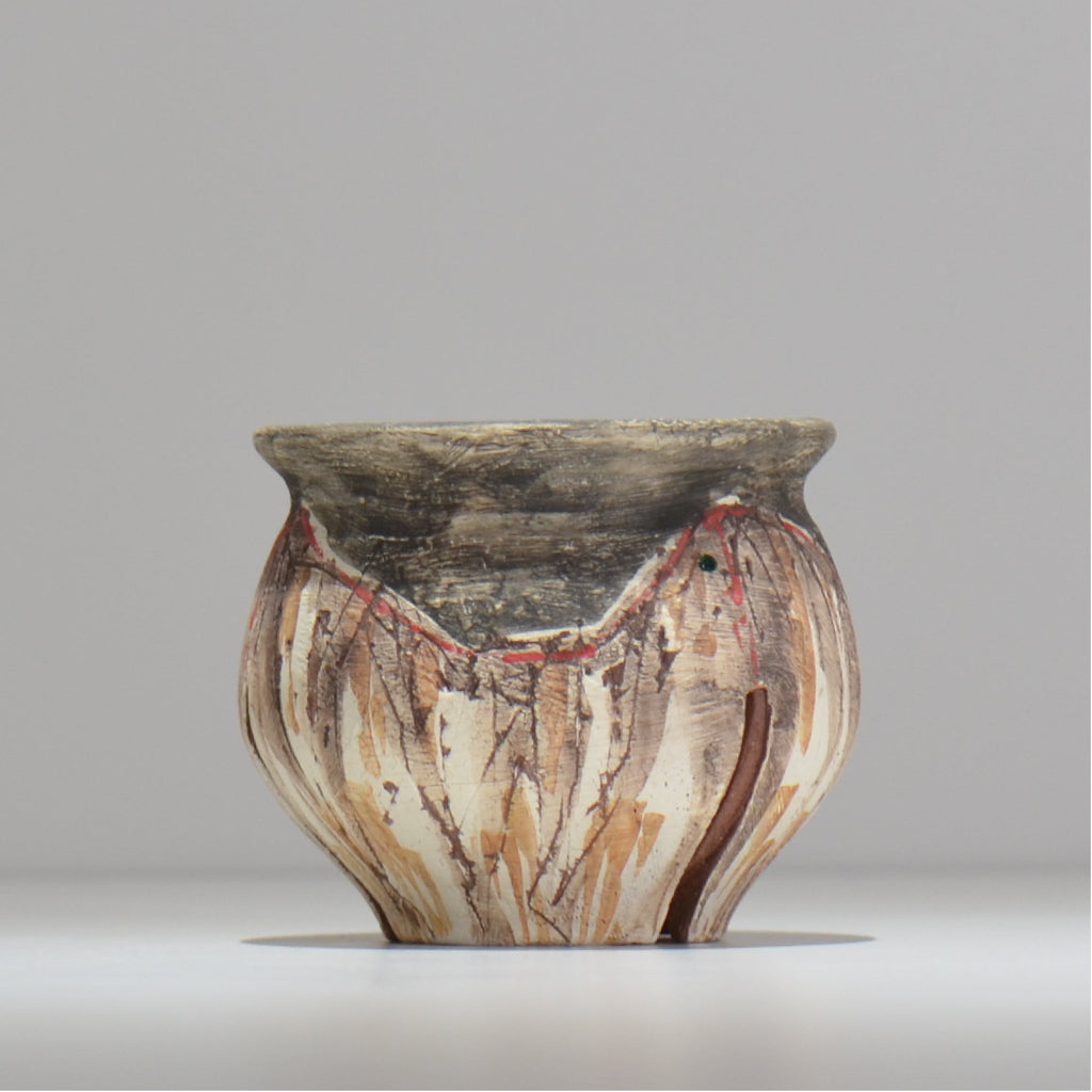 沼野 秀章 / 刻む音 /  nh3_so09_s/ 約φ10cm / 植木鉢