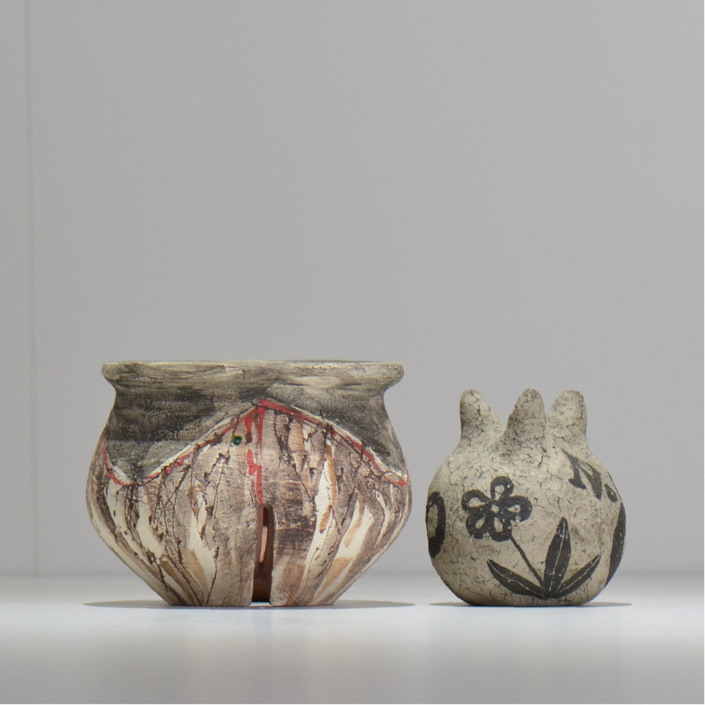 沼野 秀章 / 刻む音 /  nh3_so11_s/ 約φ11cm / 植木鉢