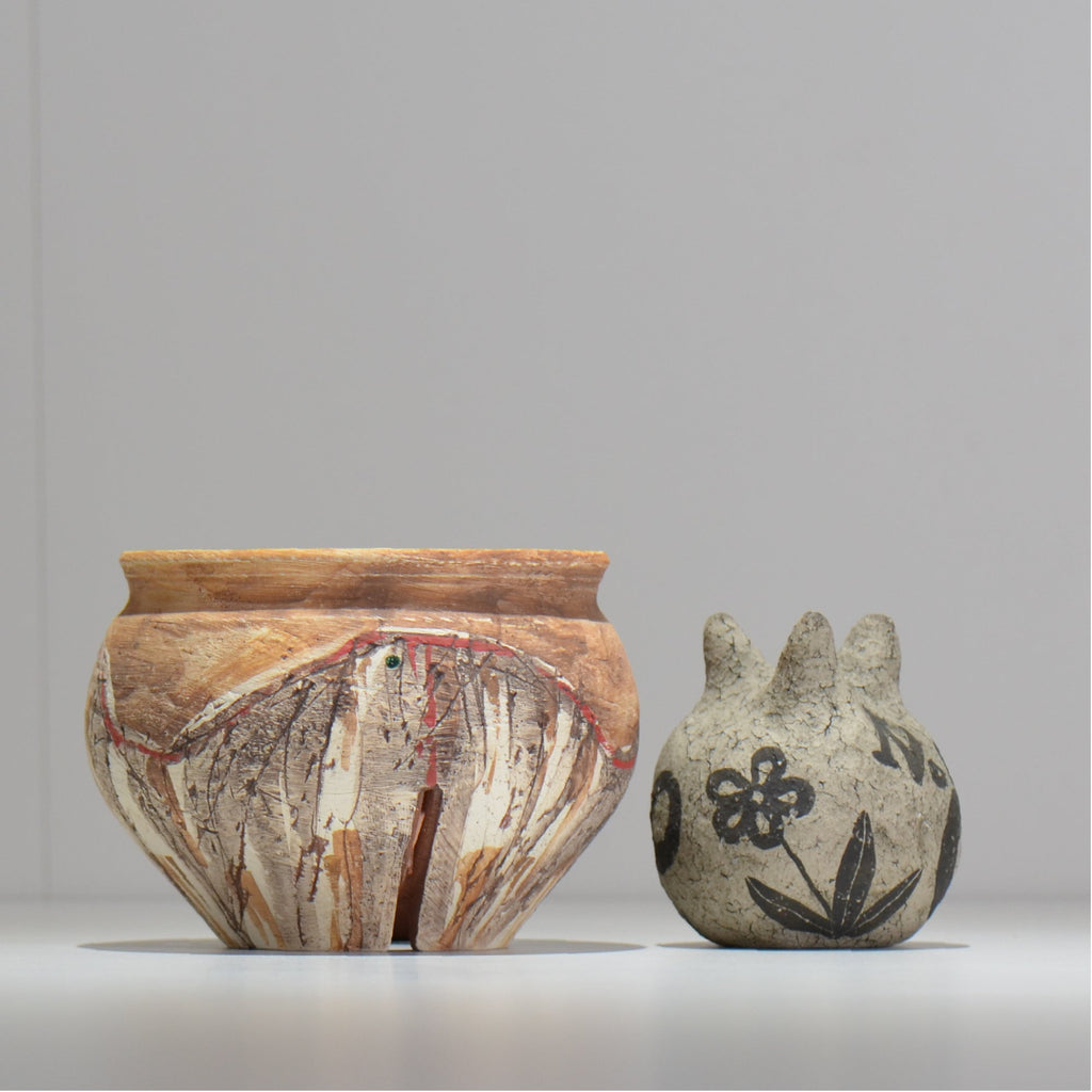 沼野 秀章 / 刻む音 /  nh3_so13_s/ 約φ11.5cm / 植木鉢