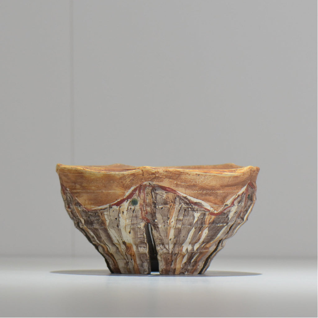 沼野 秀章 / 刻む音 /  nh3_so14_m/ 約φ15cm / 植木鉢