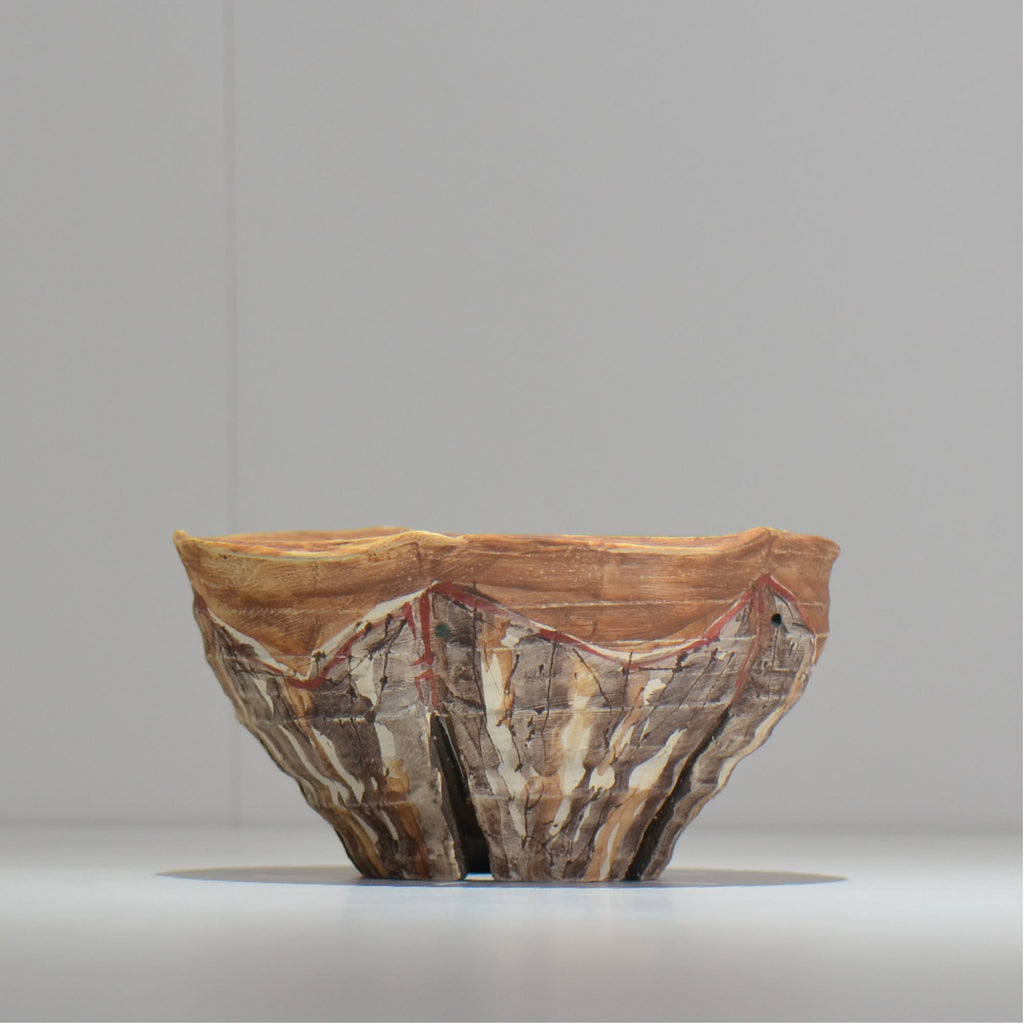 沼野 秀章 / 刻む音 /  nh3_so14_m/ 約φ15cm / 植木鉢