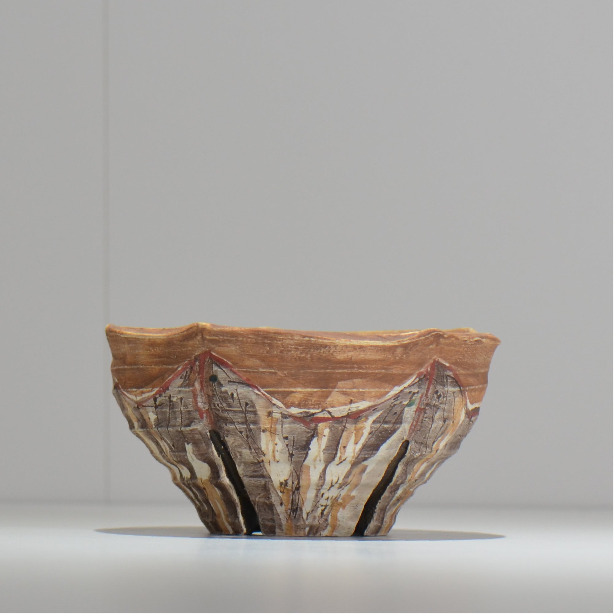 沼野 秀章 / 刻む音 /  nh3_so14_m/ 約φ15cm / 植木鉢