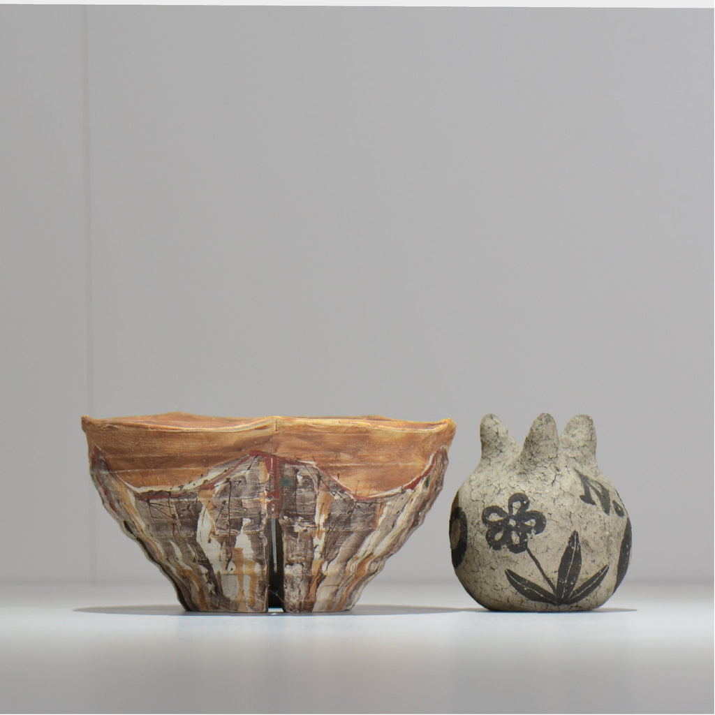 沼野 秀章 / 刻む音 /  nh3_so14_m/ 約φ15cm / 植木鉢