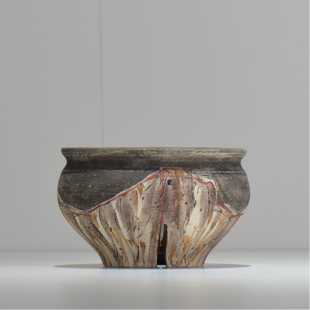 沼野 秀章 / 刻む音 /  nh3_so15_m/ 約φ13.8cm / 植木鉢