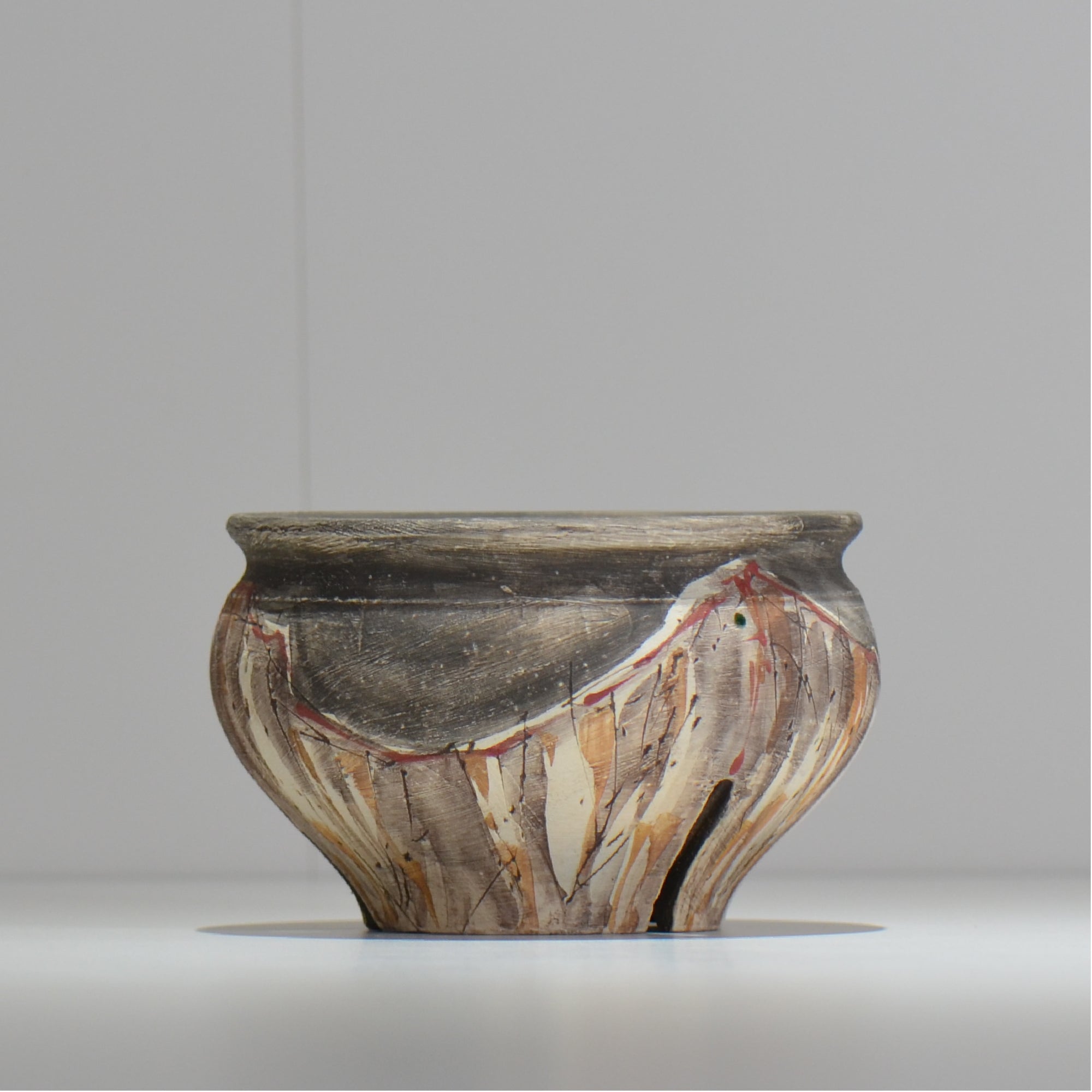 沼野 秀章 / 刻む音 /  nh3_so15_m/ 約φ13.8cm / 植木鉢