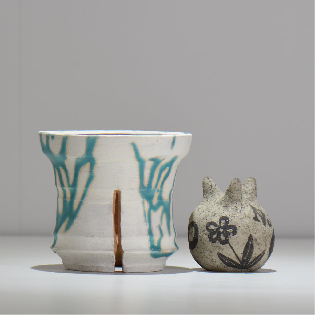 沼野 秀章 / 刻む音 カラーズ /  nh4_sco3_m / 約φ13.5cm / 植木鉢