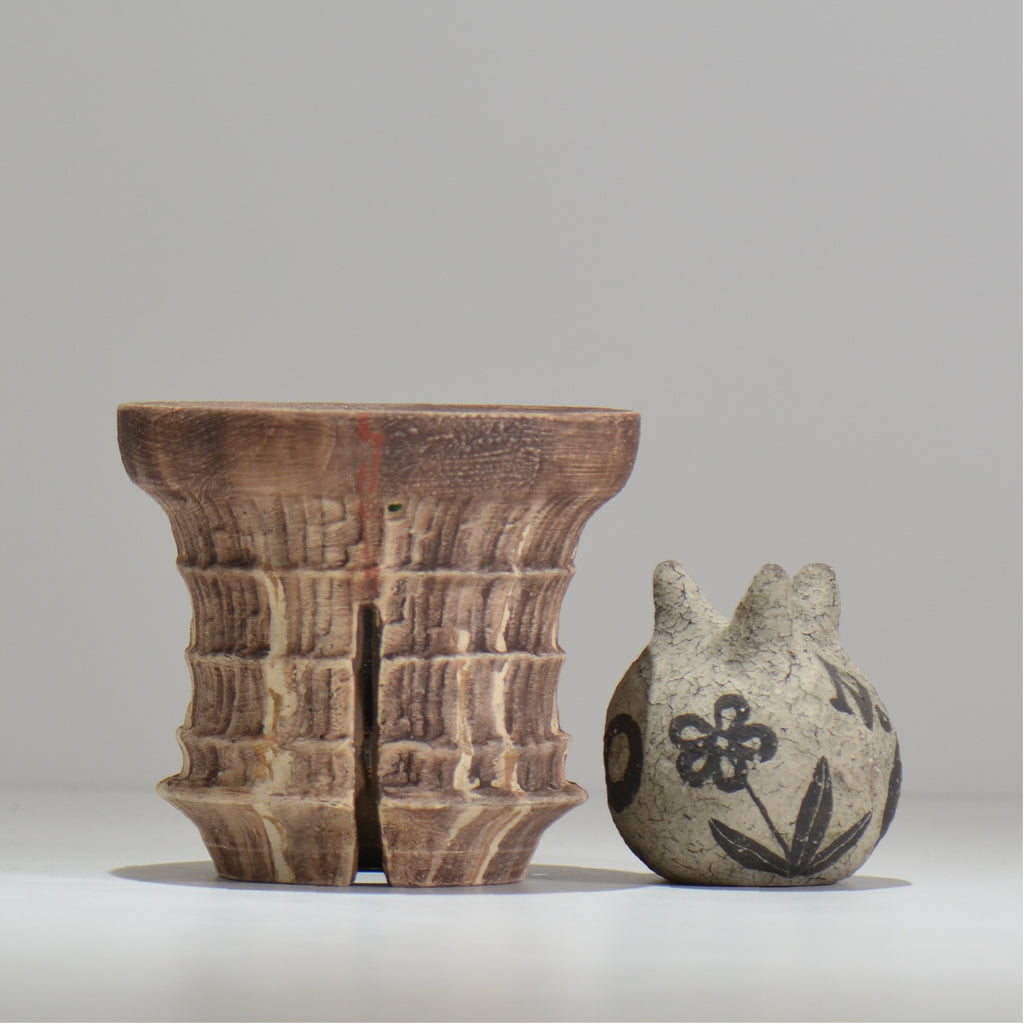 沼野 秀章 / 刻む音 /  nh4_so06_m / 約φ13.2cm / 植木鉢