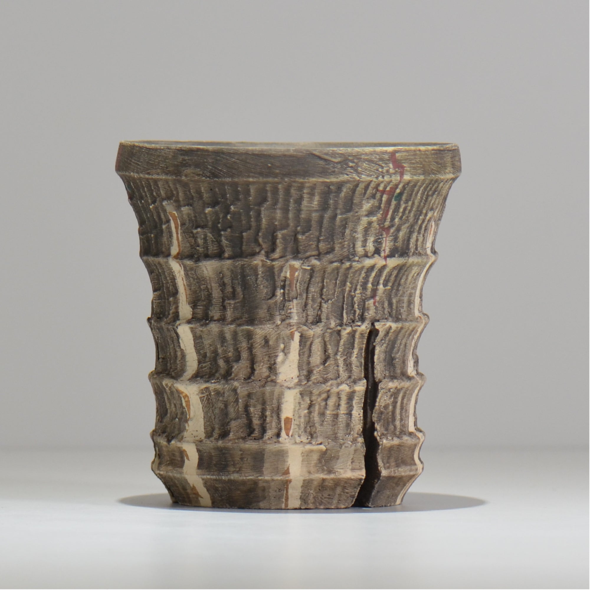 沼野 秀章 / 刻む音 /  nh4_so07_m / 約φ12.8cm / 植木鉢