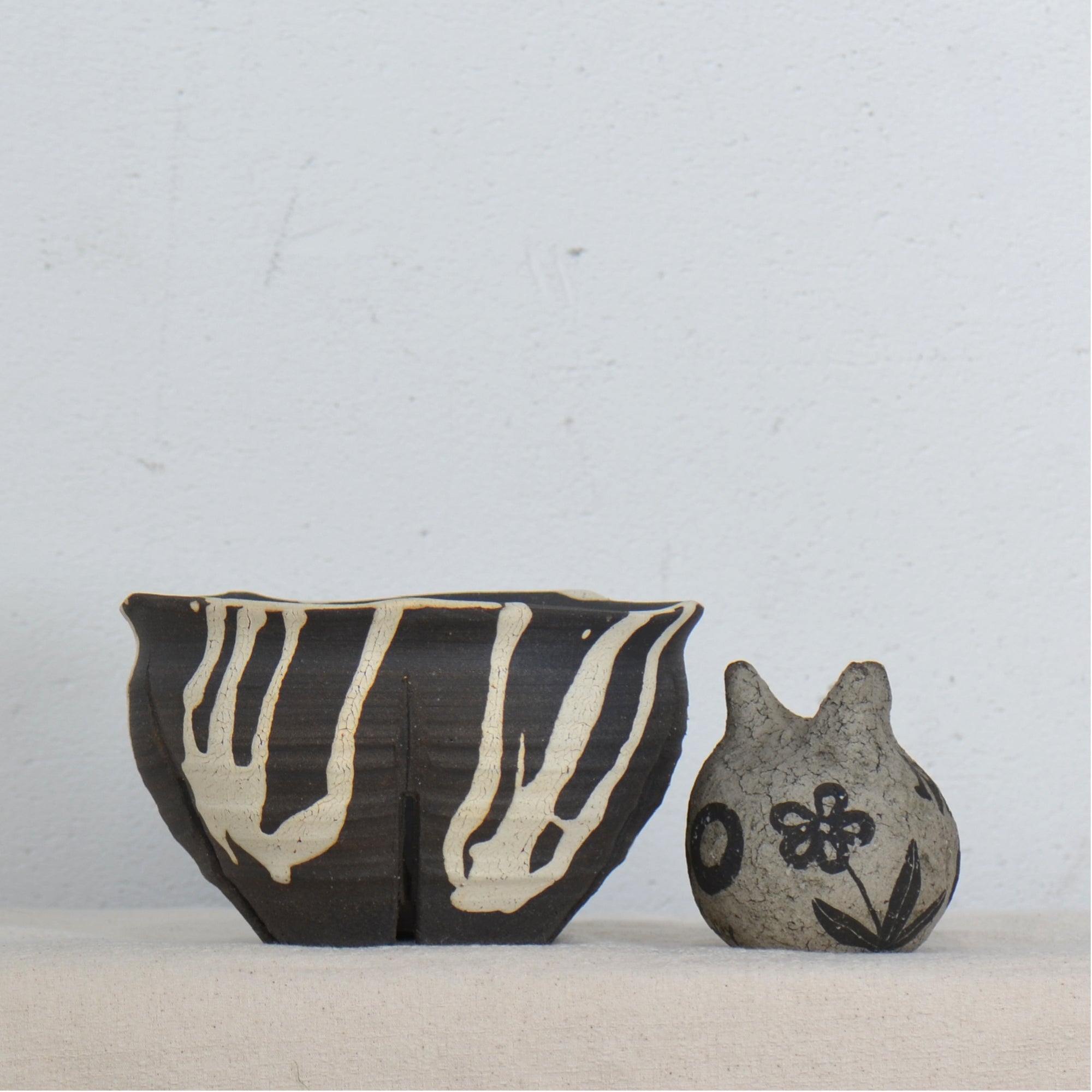 沼野 秀章 / 黒二白 新品未使用 鉢 アガベ 沼野 秀章 / 黒二白 / nh5_bw04_s / 約φ12cm / 植木鉢 – ハチラボ