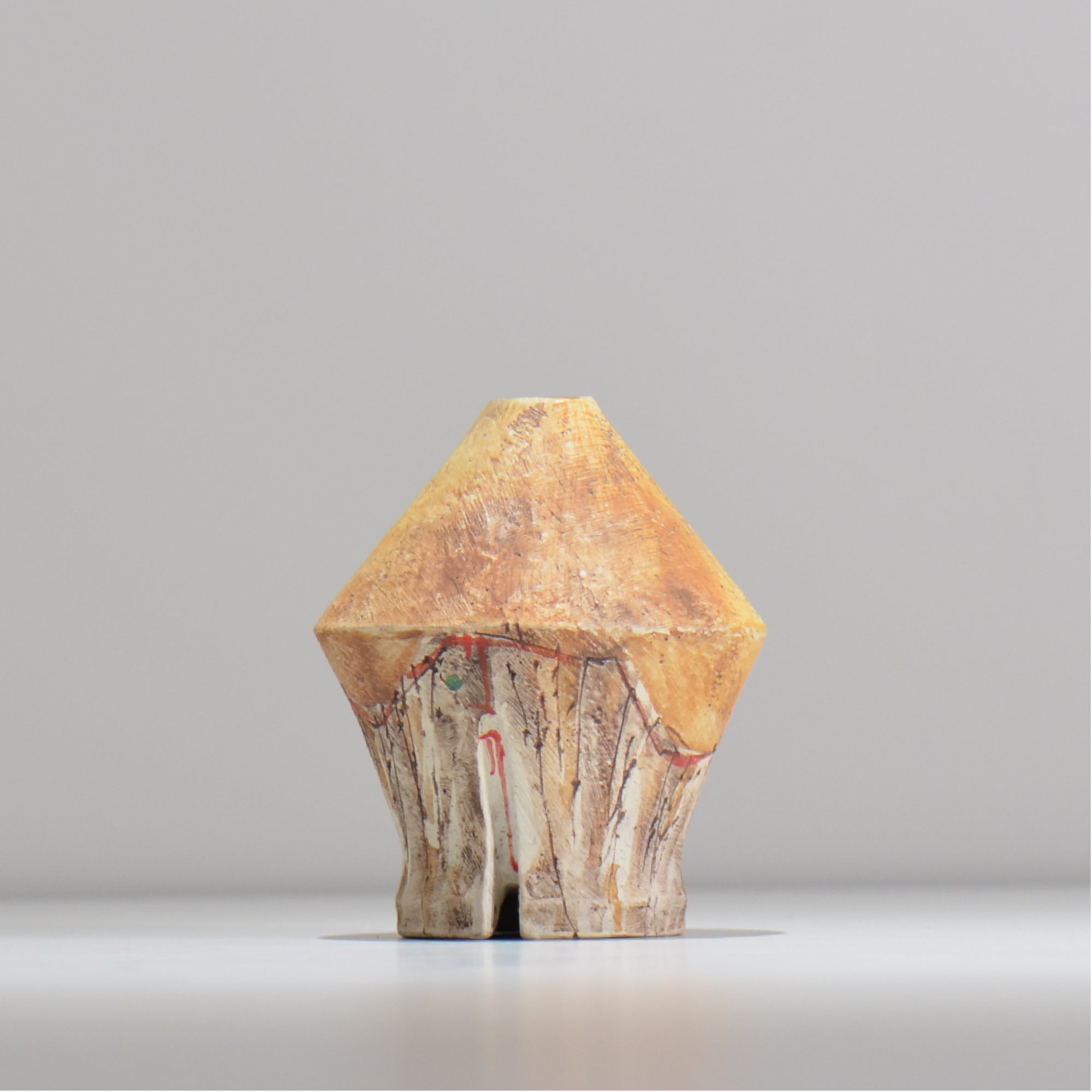 沼野 秀章 / 刻ム音 /  nh5_ichi002_xs
/ 底面 直径約6.2φcm / 一輪挿し 花瓶