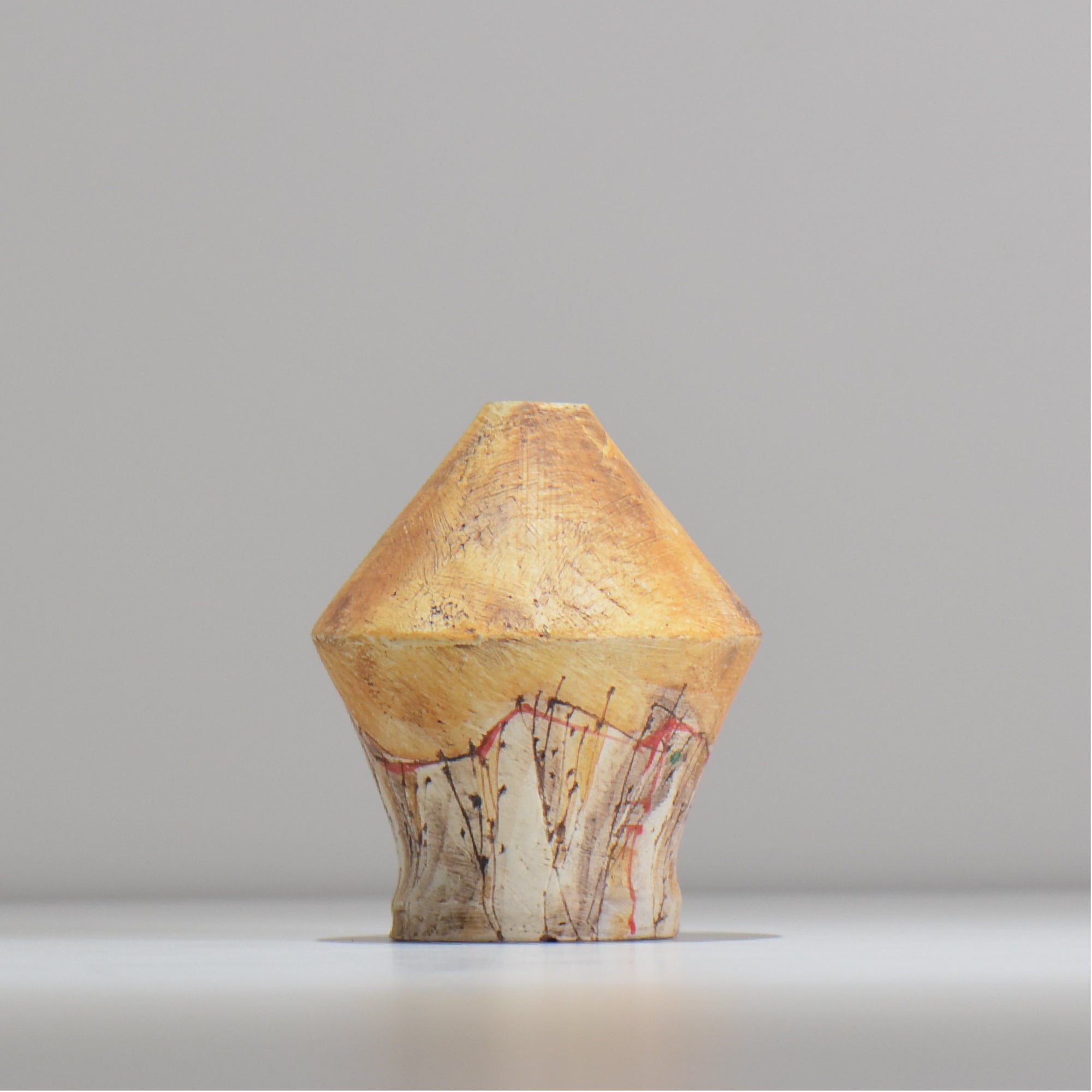 沼野 秀章 / 刻ム音 /  nh5_ichi002_xs
/ 底面 直径約6.2φcm / 一輪挿し 花瓶