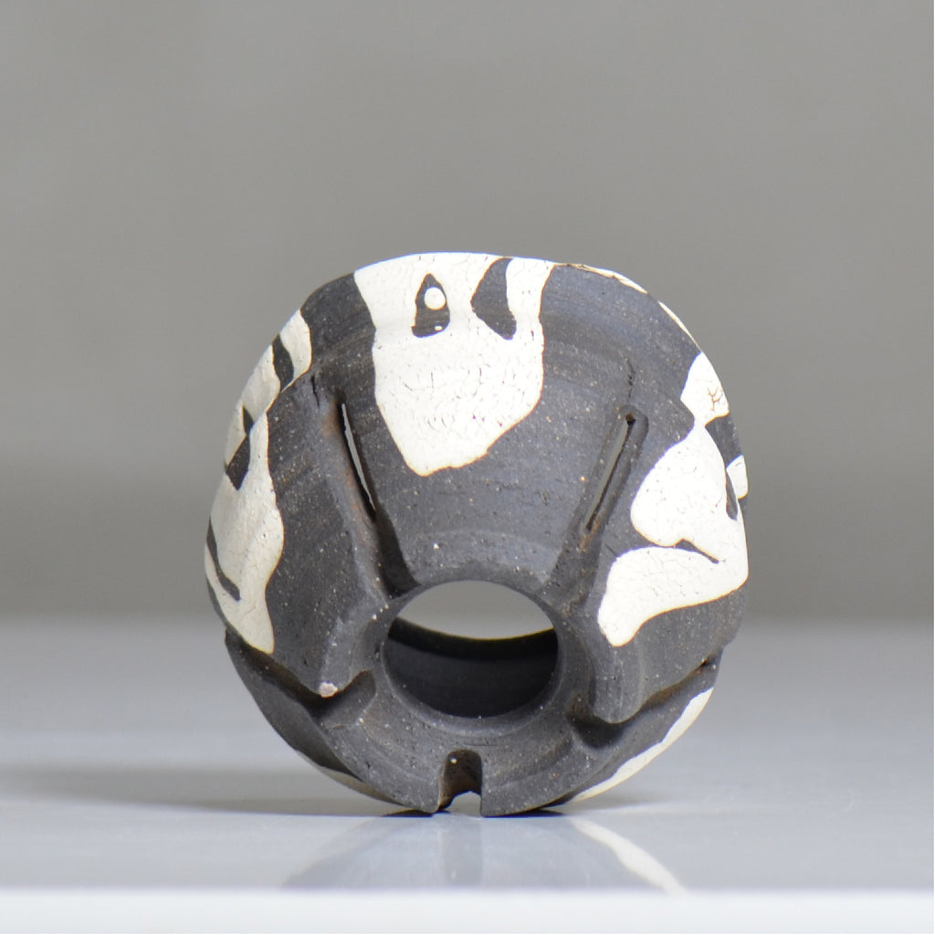 沼野 秀章 / 黒二白 / nh6_bw07_xs / 約φ8.7cm / 植木鉢