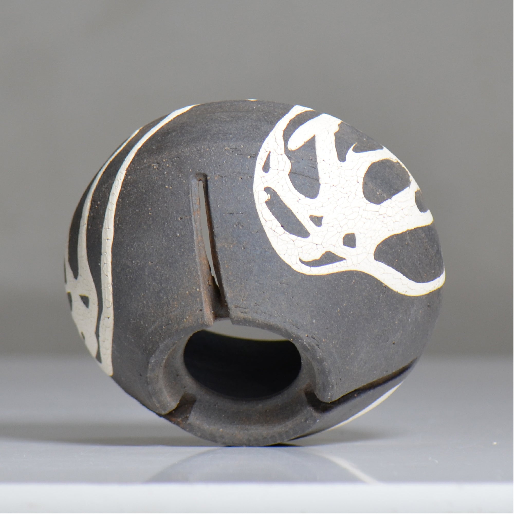 沼野 秀章 / 黒二白 / nh6_bw13_s / 約φ12cm / 植木鉢