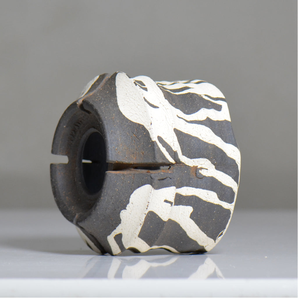 沼野 秀章 / 黒二白 / nh6_bw14_s / 約φ11.7cm / 植木鉢