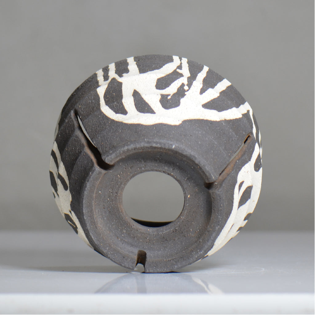 沼野 秀章 / 黒二白 / nh6_bw16_l / 約φ15.5cm / 植木鉢