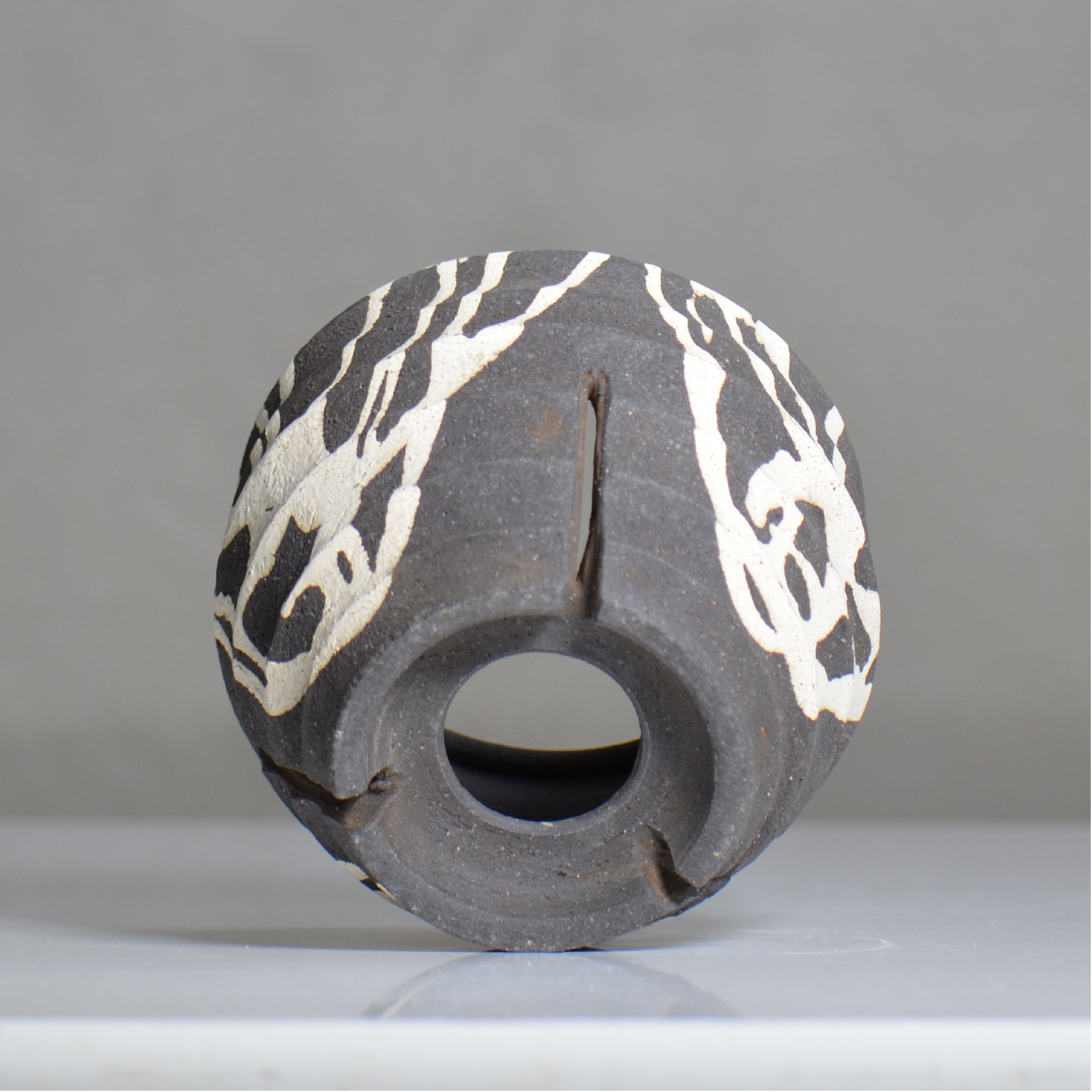 沼野 秀章 / 黒二白 / nh6_bw20_ / 約φ15cm / 植木鉢
