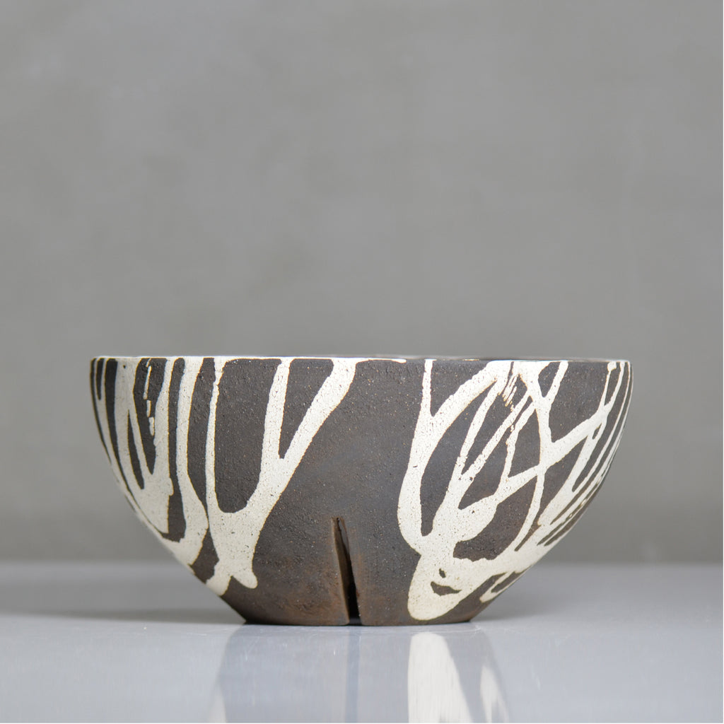 沼野 秀章 / 黒二白 / nh6_bw23_xl / 約φ24.5cm / 植木鉢