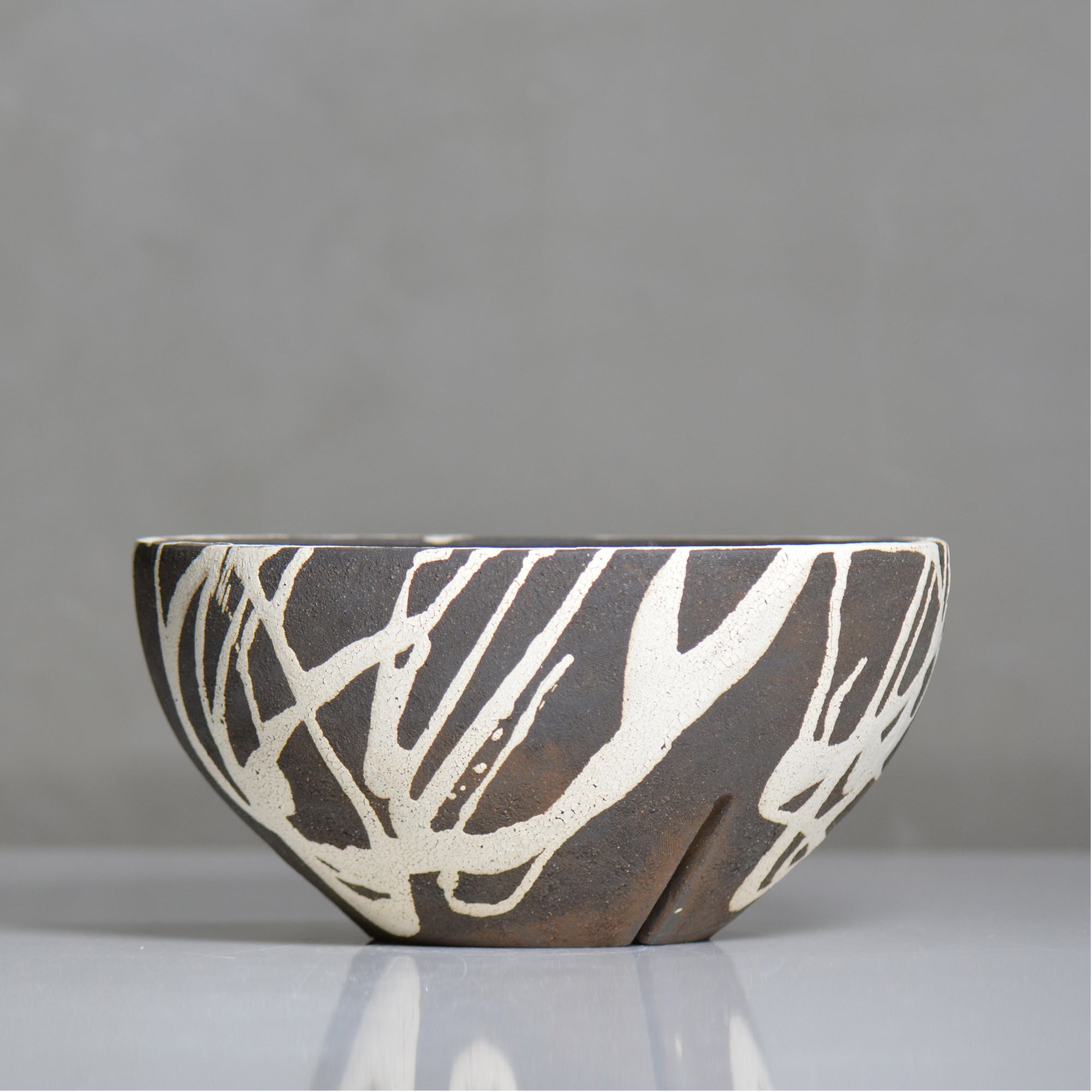 沼野 秀章 / 黒二白 / nh6_bw23_xl / 約φ24.5cm / 植木鉢