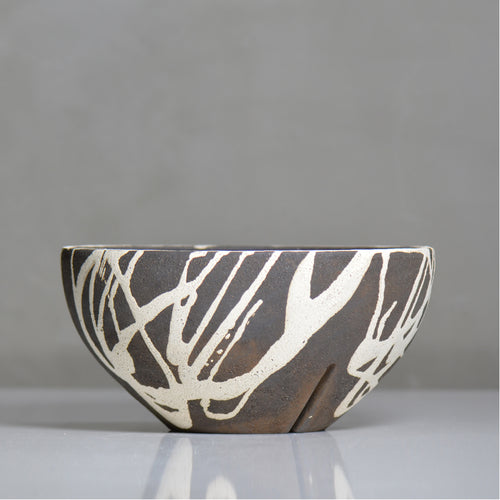 沼野 秀章 / 黒二白 / nh6_bw23_xl / 約φ24.5cm / 植木鉢