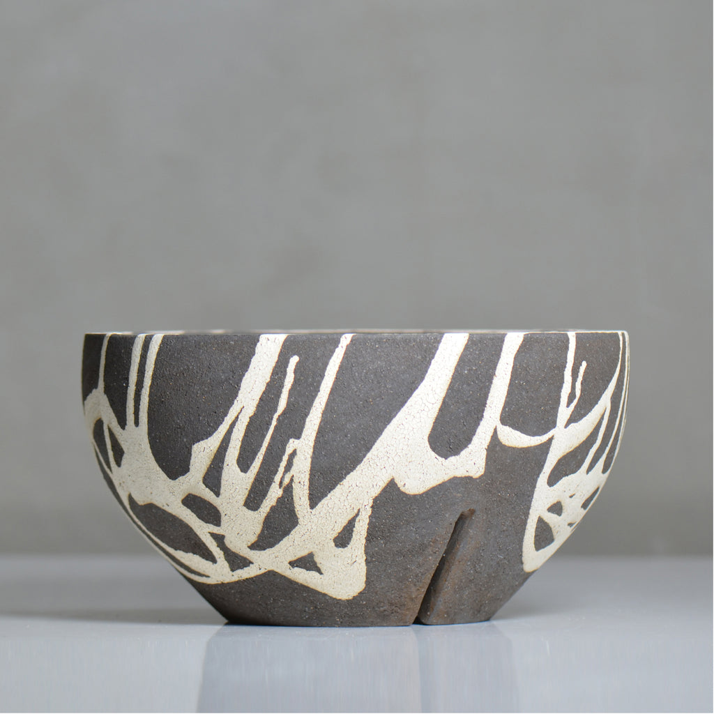 沼野 秀章 / 黒二白 / nh6_bw24_xl / 約φ24cm / 植木鉢