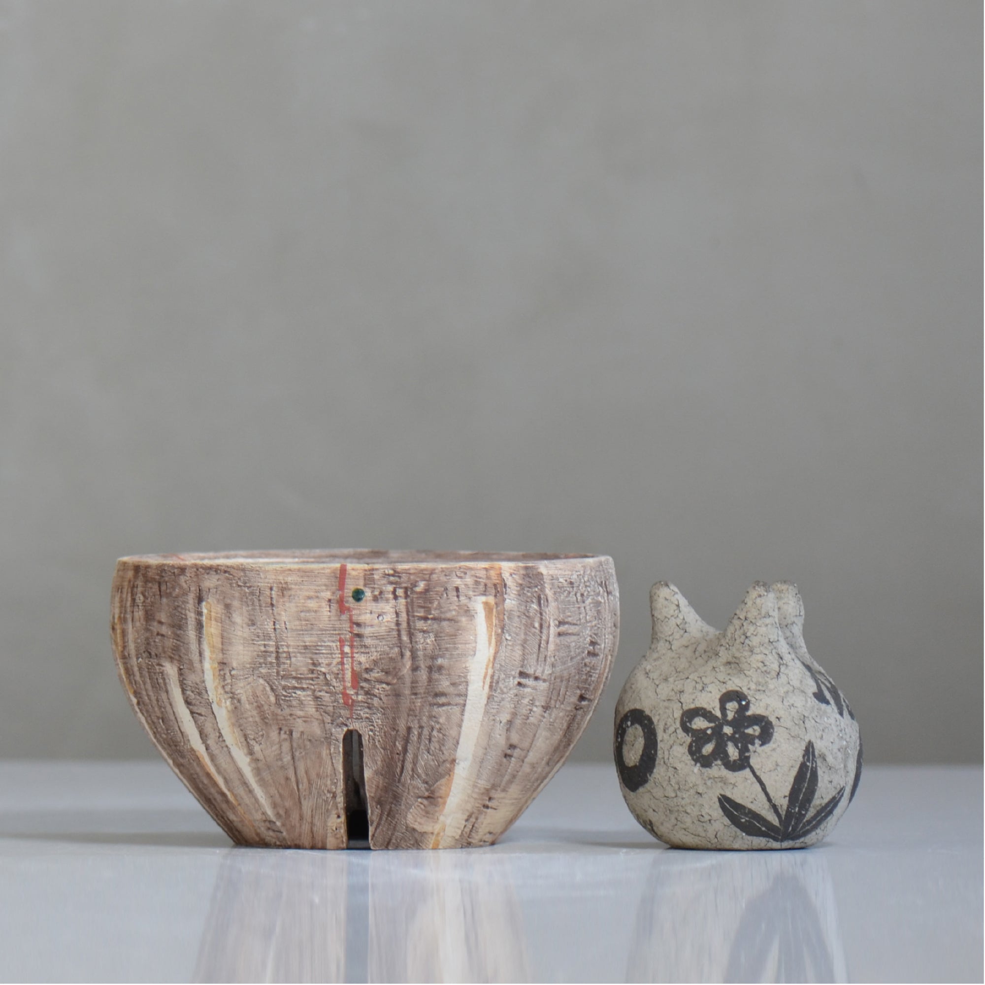 沼野秀章 / 刻ム音 / nh6_so02_ / 約 φ15cm  /  植木鉢