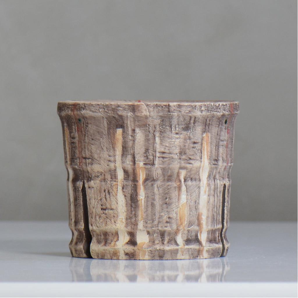 沼野秀章 / 刻ム音 / nh6_so05_m / 約 φ13.3cm  /  植木鉢