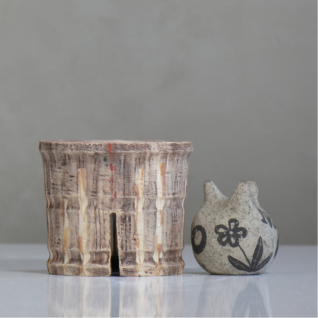 沼野秀章 / 刻ム音 / nh6_so05_m / 約 φ13.3cm  /  植木鉢