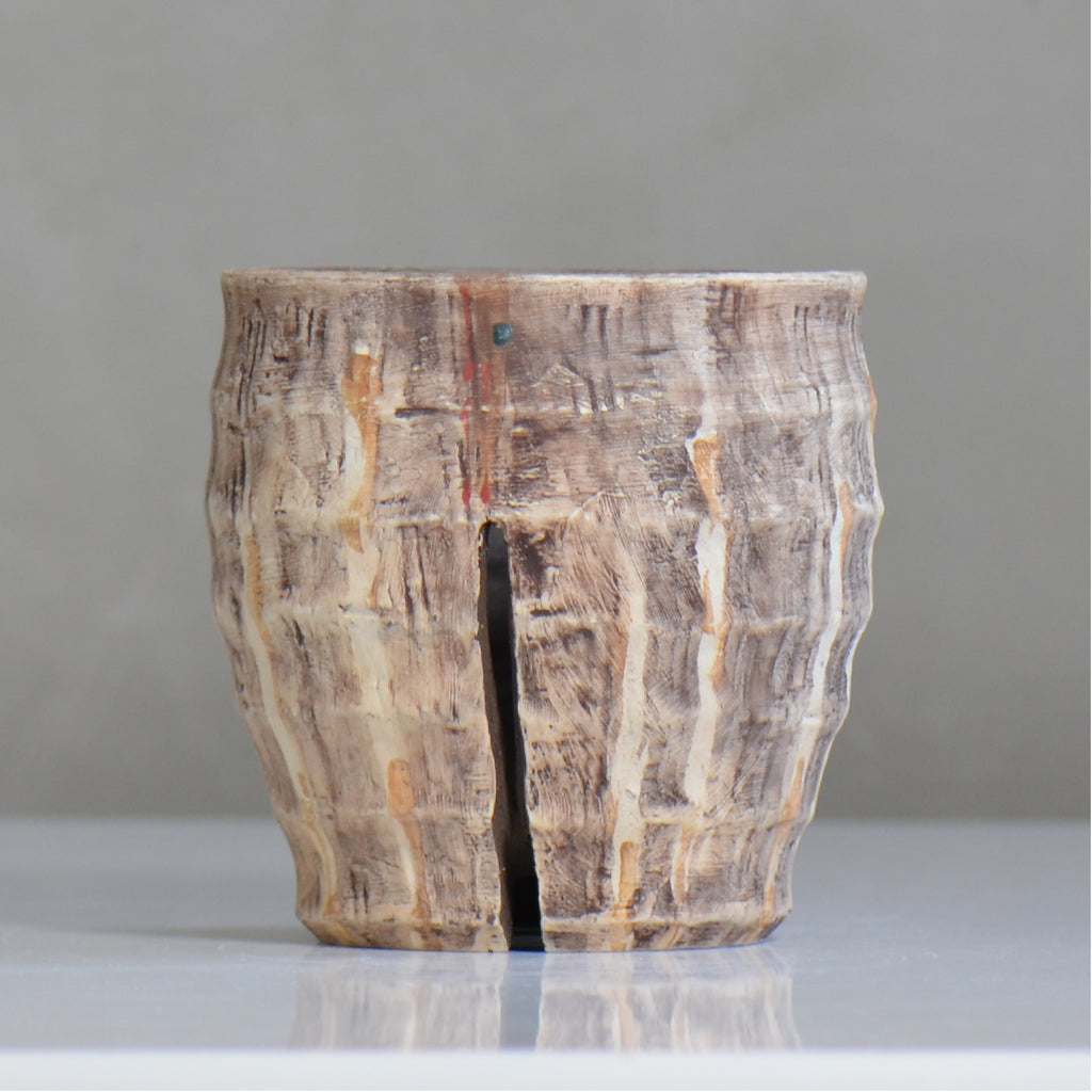 沼野秀章 / 刻ム音 / nh6_so06_m / 約 φ12.5cm  /  植木鉢